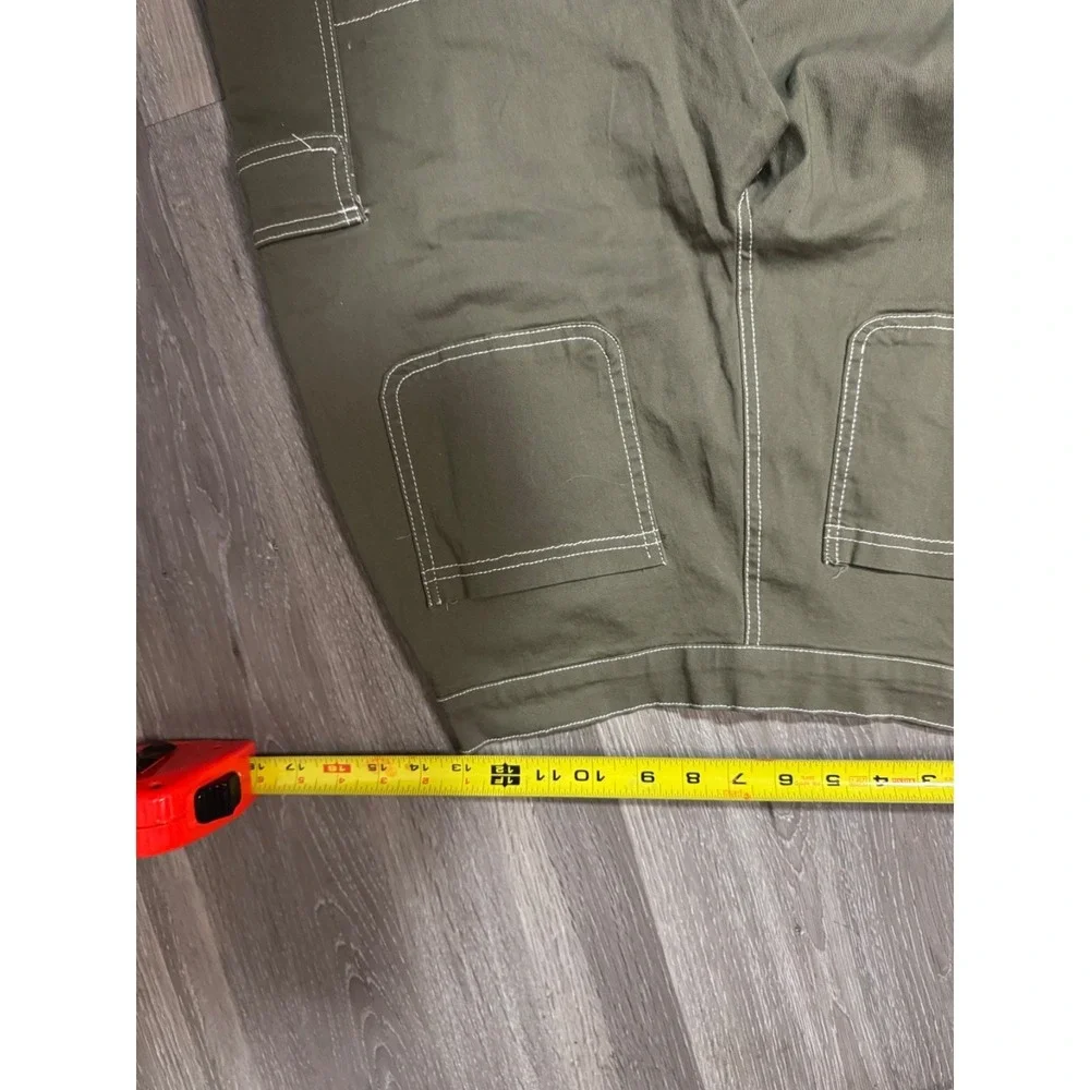Rachael Paige Cargo Jogger Pants Womens Medium Olive Green Utility Y2K Streetwea